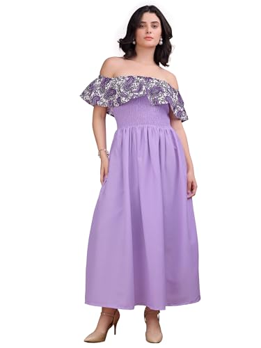 Image of PURVAJA Women's Cotton Dress(Floe-231-235)