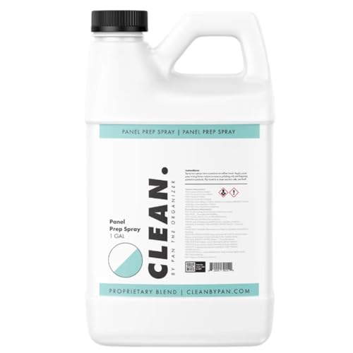 CLEAN. Panel Prep Spray 128oz Surface Cleaner for Coating Prep Removes Oils Polishes Residue Safe for Glass & Tint Use Before Ceramic Coating or Sealant Streak-Free Finish