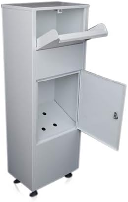 Metz Large White Letter Box Post Box Mail Letterbox Drop tall PARCEL Box
