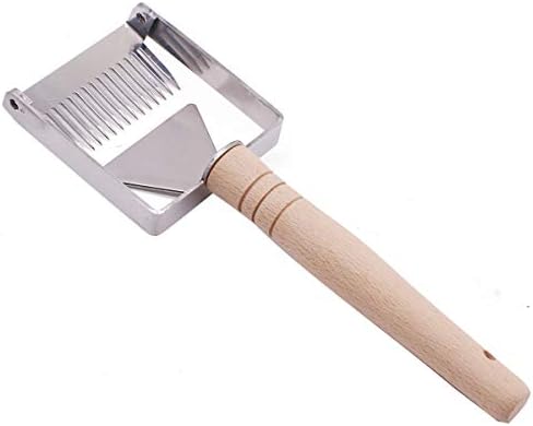 PGCOKO Stainless Steel Tines Uncapping Fork Tool - Beekeeping Equipment Bee Hive Hand Tool Beekeeper Tool