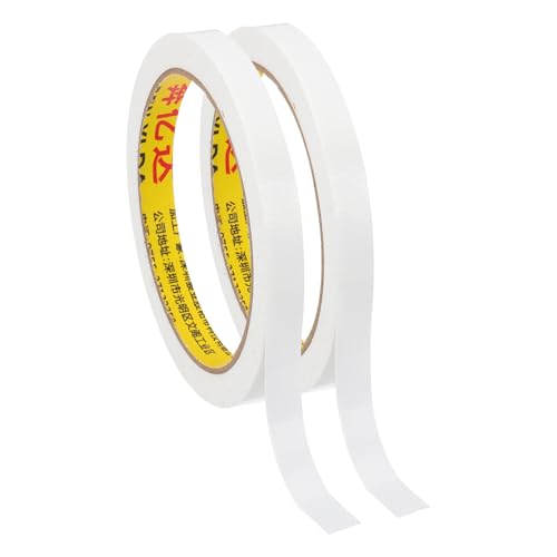 PATIKIL Cinta de Encuadernación 0.4'x0.01', 2 Rollos (22 Yardas total) Cinta Autoadhesiva de Tela Blanca para Reparar Libros Antiguos