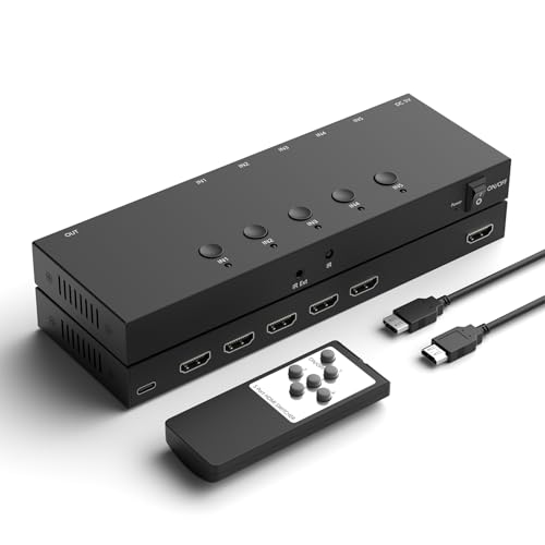 Switch HDMI 5 en 1 sortie pour optimiser le coin cinéma maison et gaming avec PS5 et Xbox