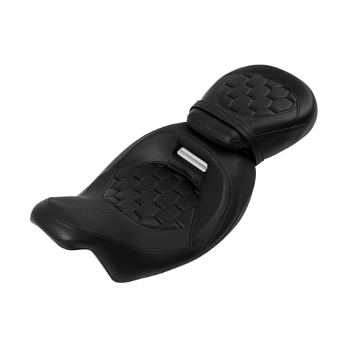 Asiento Touring para conductor de moto Glide y Road King con acabado premium anatómico 2