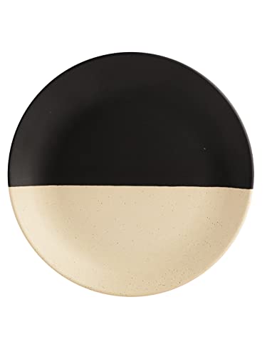 Image of Miah Decor Ceramic Handcrafted Dinner Set (Service for 1)-Pack of 3 [1 Dinner Plate,1 Quarter Plate, 1 Dinner Bowl] inchThe Raat Din Collection inch Microwave & Dishwasher Safe