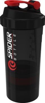 Inscape Data Spider Bottle 3 compartment 16 oz Black/Red