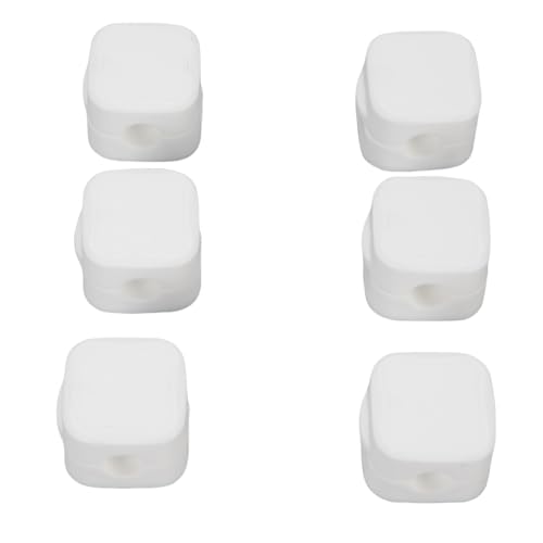 Cable Management Clips, paquete de 6 organizadores magnéticos para cables, adhesivos para escritorio u oficina en casa miniatura 2
