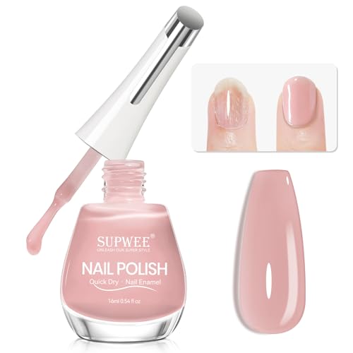 SUPWEE Nail Strengthener, 16ml Nail Hardener Extra Strong and Growth Quickly Repair for Damaged Air Dry Nails Strengthening Polish Smoothing Base Coat for Nails Care Treatment