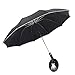 SJASD Parapluie Compact Automatique avec Lampe De Poche LED, Parapluie Inversé Illumine La Pluie La Nuit 10 Nervures Anti-UV Imperméables pour Hommes Femmes