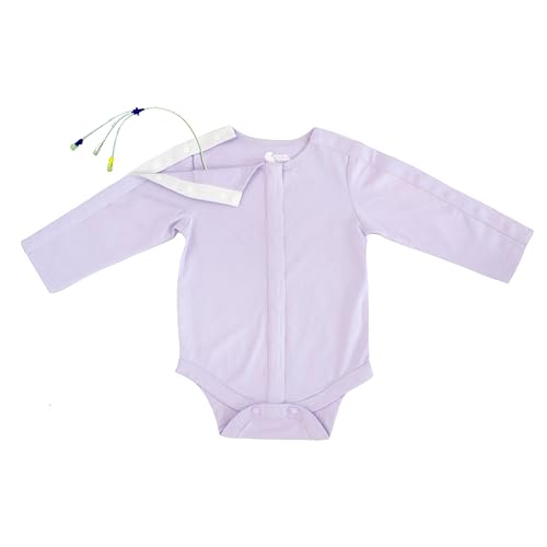 Long-Sleeve All-Access Bodysuit | Preemie to 4T | G-Tube, Catheter, NICU/PICU,Port-friendly adaptive clothing2