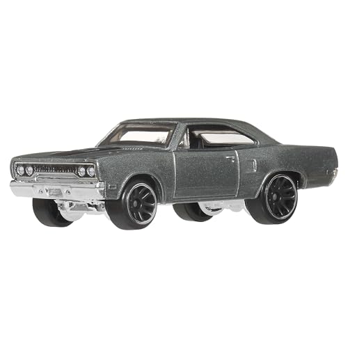 Image of Hot Wheels Toy Car, Fast & Furious 70 Road Runner Custom 1:64 Scale Vehicle with Elevated Deco Execution, Die-Cast Car Seen in the Fast Movies (Styles May Vary)