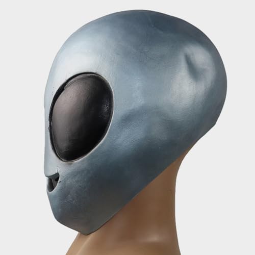 WOFASHPURET Máscara Facial Alienígena De Látex Máscara Facial Alienígena Do Dia Das Bruxas Máscara D