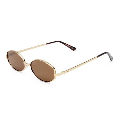 AIRE Womens Objective Sunglasses Gold One Size