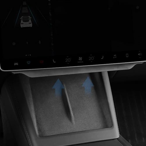 Boîte de rangement sous écran Tesla Model Y 2024 console compartiment ABS - 5
