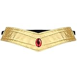 Ilovcomic Sailor Moon Cosplay Accessory Meiou Setsuna 1st Yellow Headband with Dark Red Gem
