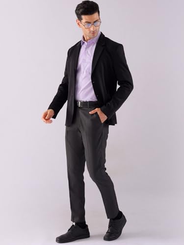 Image of The Indian Garage Co Men Slim Fit Checkered Full Sleeves Cutaway Collar Formal Shirt