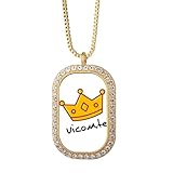 [no/no] ゴールデン・コールマン ゴールドネックレスダイヤモンドクリスタルペンダント