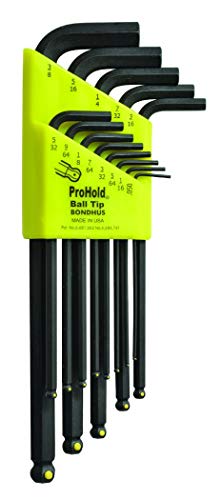 BONDHUS, PBLX13 PROHOLD BALLEND HEX Key Set 0.050´´-3/8´´, 74937