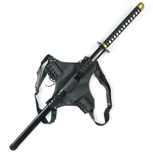 Amazon.co.jp: コスプレ道具 早川アキ 2個セット 刀 武器 竹製 背掛け