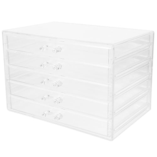Boîte de rangement acrylique pour coiffeuse et bureau chic