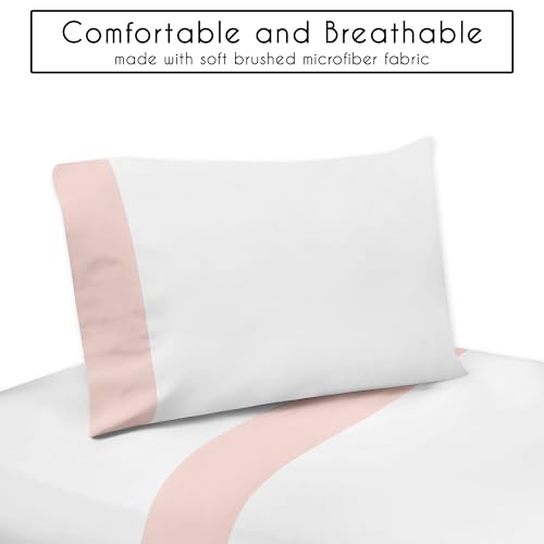 Image of Sweet Jojo Designs Pink /Purple Shabby Chic Butterfly Girl Toddler Bedding Set - Kids, Children 5 Piece Bed in a Bag with Comforter Blanket, Pillowcase Sham and Sheets - Colorful, Butterflies, Pastel