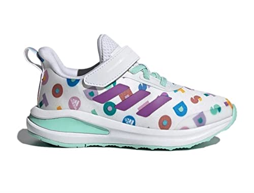 Adidas Lego x Fortarun Kids Dots Sneakes, Cloud White/Lab Purple/Clear Mint3
