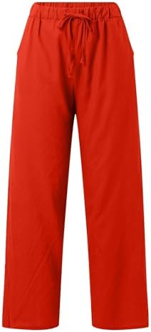 Pantalon large pour femme - Coupe cintrée - Extensible - Élastiqu...