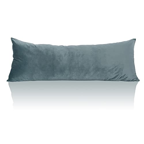 StangH Stone Blue Pillow Cover Soft Velvet Pillowcases, 1 Piece