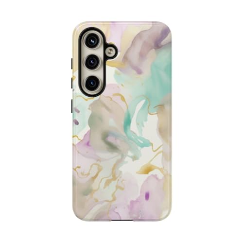 Coque Samsung S24 rigide brillante contre les rayures au design aquarelle