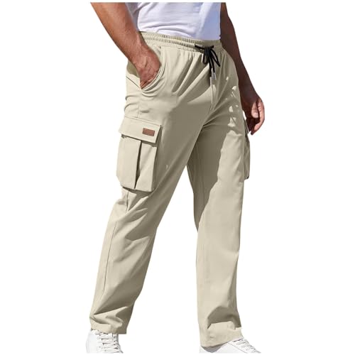 Pantalon cargo homme grande taille en coton droit pour le travail