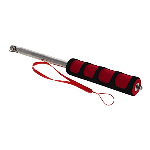 Image of Othmro 2Pcs Hollow Telescopic Teachers Pointer, Teaching Pointer Stick for Classroom, Metal Hand Retractable Pointer Extended Length 55.1 inch, Handheld Presenter Whiteboard Pointer (Red)