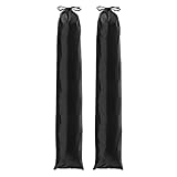 YELARXI Tripod Case Bag, Nylon Tripod Storage Bag, Long Foldable Monopod Compact Carrying Organizer Pouch- Fitting for (Monopod/Light Stand/Umbrella/Travel) 39 x 6 in & 2 Pack & Black