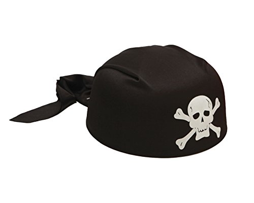 Viving Costumes 201598 Pirate's Scarf, Black, 58 cm, Multi Color, One Size