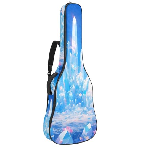 Sac de transport guitare acoustique à motif avion bleu pour les trajets et répétitions