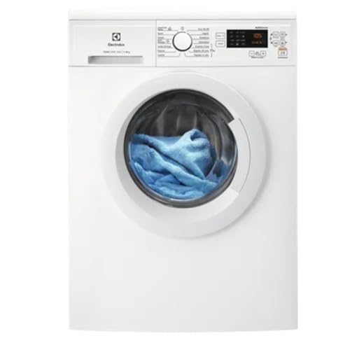 Electrolux EA2F6840CF Lavadora de Carga Frontal 8 Kg, Libre Instalación, 1400 rpm, Inicio Diferido, Función AutoSense, Tambor Suave, Limpieza al Vapor, Blanca, Clase A