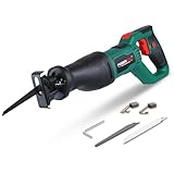 Reciprocating Saw, POSENPRO 710W Electric Wood Saw Sabre Saw, 20mm Stroke Length, 0-2800SPM Variable Speed, Rotary Handle +/- 90° for Wood, Metal, PVC Pipe Cutting - Image 1