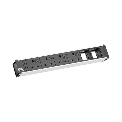 BACHMANN CONI 4xUK blocs multiprises encastrables avec câble GST18i3 de 0,2m