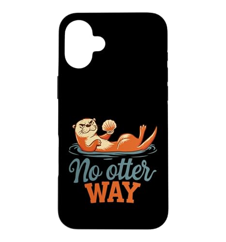 No Otter Way Pun �ʔ��� �t���[�e�B���O�J���E�\ ���� �X�}�z�P�[�X iPhone 16 Plus �p