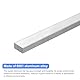QUARKZMAN Quadratischer Aluminium Flachstab, 9/16 dick, 1,2 Breite, 10 Länge, Aluminiumstab 6061 Aluminium Flachplatte, 15 x 30 x 254mm T6511 Solides Neues Walzwerkmaterial