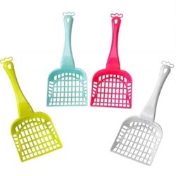 Ebi, Pelle pour Bac à Litière Modèle Célébration Taille M - 26x10,5 cm, Couleurs Aléatoires, Hygiénique, Structure avec Trous aléatoires, Plastique, Solide, Facile à Nettoyer