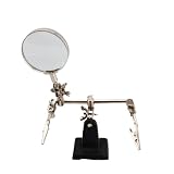 Helping / Third Hands Magnifier Magnifying Loupe Glass 5X Magnification with Stand Hobby Jewelry Wat