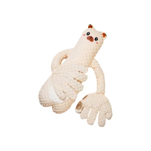 YNYN赤ちゃんのたたきおもちゃ ベビースリープヘルパーおやすみ枕,パタパタ優しいトントン 驚き防止カ夜泣き対策 動物型おやすみ枕 洗濯OK 出産祝い、バースデープレゼント向け 寝かしつけ (くま)