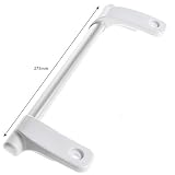 Spares2go longue poignée de barre de porte pour réfrigérateur congélateur Hotpoint-Ariston (Argent/blanc)