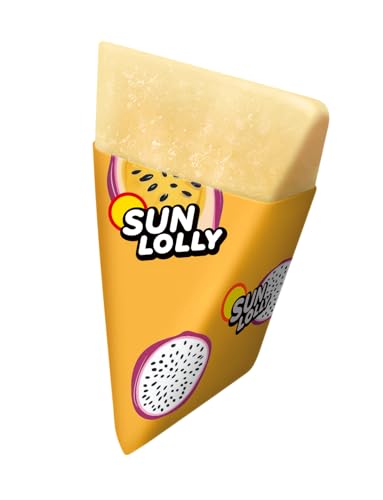 Sun Lolly Wassereis Drachenfrucht & Passionsfrucht 12 x 8 Stk | Vorratspack | Limited Edition | Mit Fruchtsaft | Ohne künstliche Aromen | 12 x 480 ml