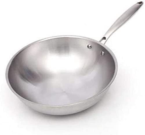 Wok tradicional de acero inoxidable con tapa miniatura 4