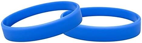 Silicone Wristbands Pack Of 10 Youth Sizes Choice Of Colours