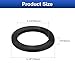 uxcell 8 Pcs Solid Nitrile Rubber Flat Washer DN65 3-1/8