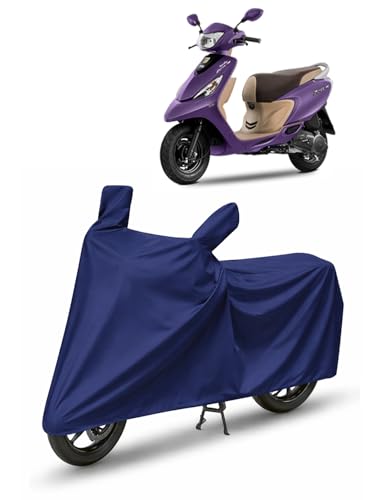 Image of Bike /SCOOTY Cover for TVS Zest 110 with Side Mirror Pocket & Buckle Belt | HIGH Material Quality | Weather Resistant