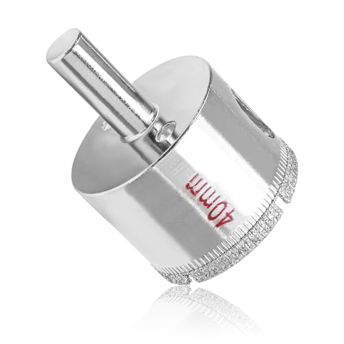 Image of Luomorgo 40mm /1 9 /16 Inch Diamond Hole Saw | Diamond Drill Bits, 1.1 Inch Cutting Depth, For Glass Ceramic Marble, For Porcelain Tile Granite, For Quartz Gemstone