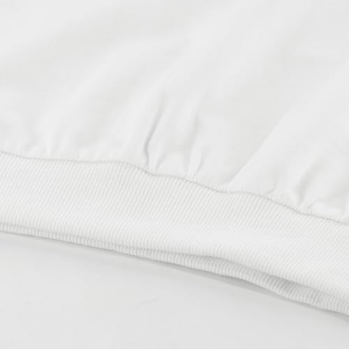 Unisex Kids Solid Cotton Long Sleeve Pullover Sweatshirt: Lightweight Toddler Crewneck T-shirts for Boys & Girls3