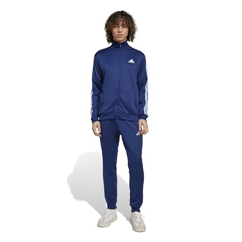 Image of adidas Men Basic 3-Stripes French Terry Track Suit